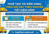 Thuê taxi tải Kiến Vàng theo giờ hay theo chuyến tiết kiệm hơn?