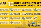 10 lưu ý khi thuê taxi tải chuyển nhà giá rẻ tại Hà Nội